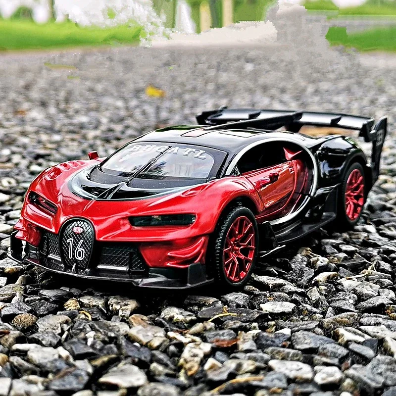 Модель автомобиля Bugatti Vision Gt литая и Игрушечная модель масштаб 1:24