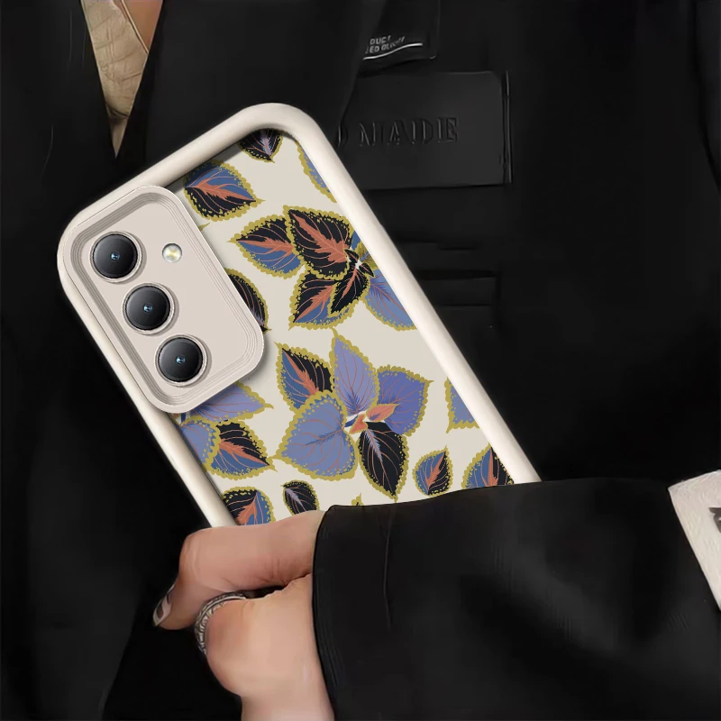 Flowers Silicone Case For Samsung Galaxy F04 F05 F12 F13 F15 F23 F41 F42 F54 Camera Lens Protection Shockproof Soft Phone Cover