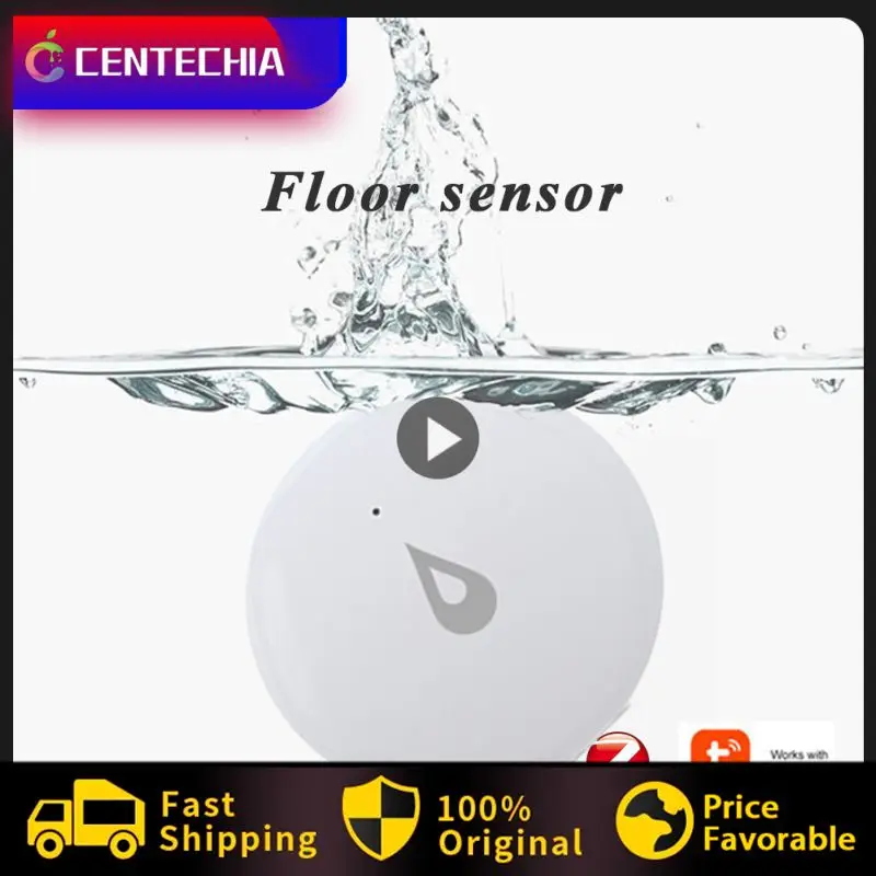 

Смарт-датчик утечки воды Zigbee, умный съемный датчик обнаружения жидкости, удаленный мониторинг резервуара для воды, сигнализация