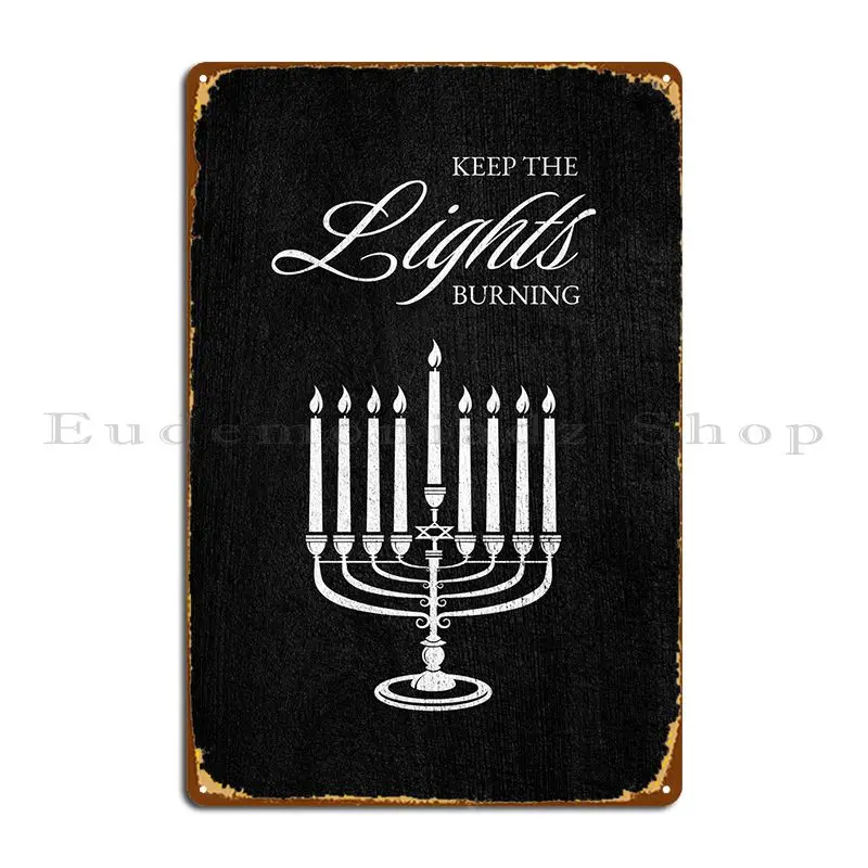 

Hanukka огни, металлические знаки, таблички для пещеры, дизайн, фотоплакат