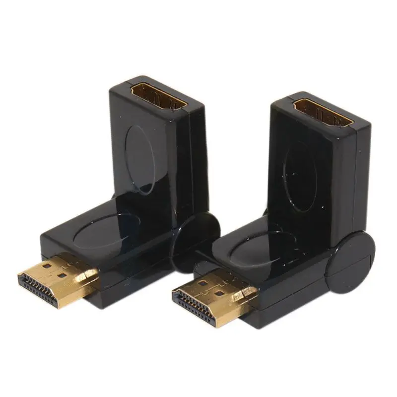 

Кабель-Tex HDMI Поворотный Кабель-адаптер под прямым углом 90-270 градусов M-F розничная продажа