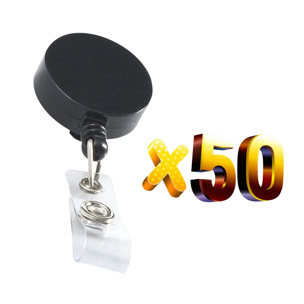 

Брелок-ретрактор, нейлоновый, белый, 50 шт