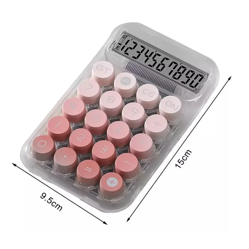 Новый прозрачный градиентный калькулятор с большими кнопками и большим экраном