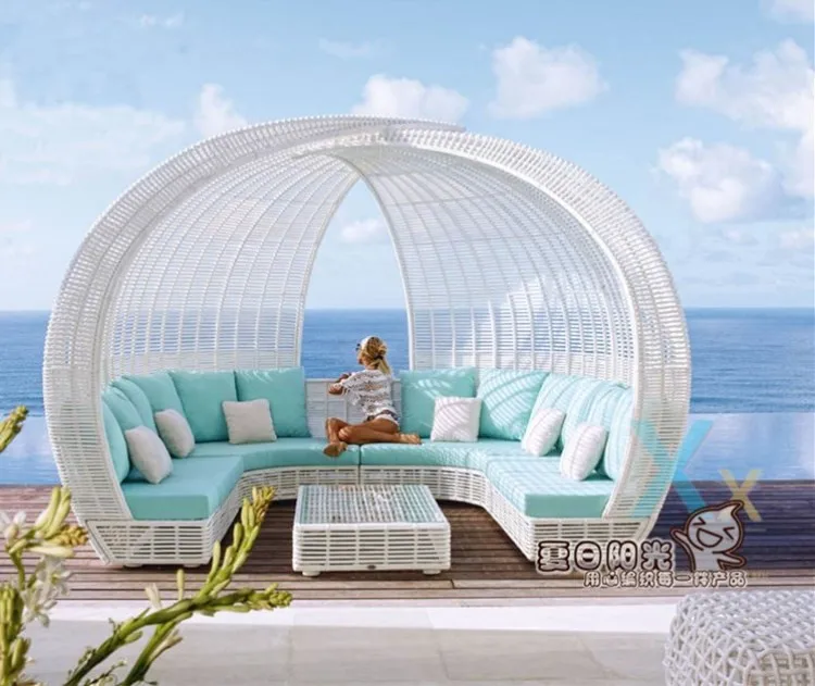 

Custom Balcony Lazy Sofa Resort Hotel Home Living Room Single Recliner Outdoor Courtyard Garden Creative Small Sofa