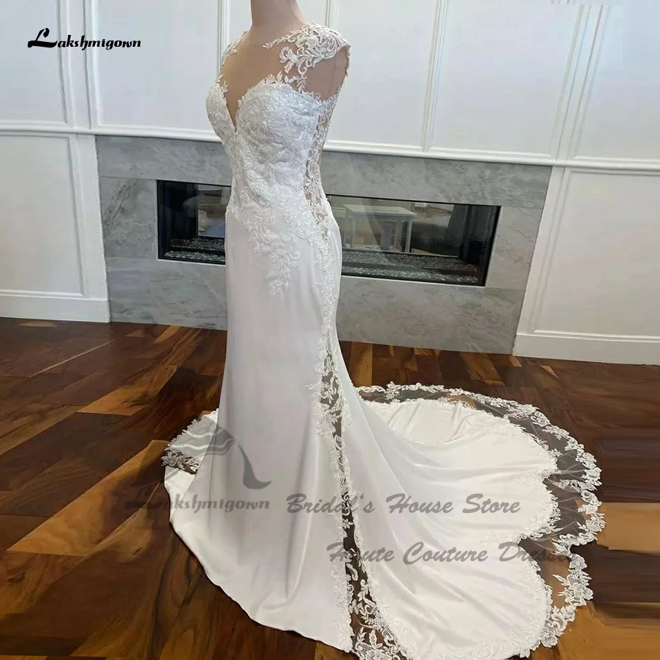 

Lakshmigown пикантное свадебное платье с длинным рукавом и открытыми плечами