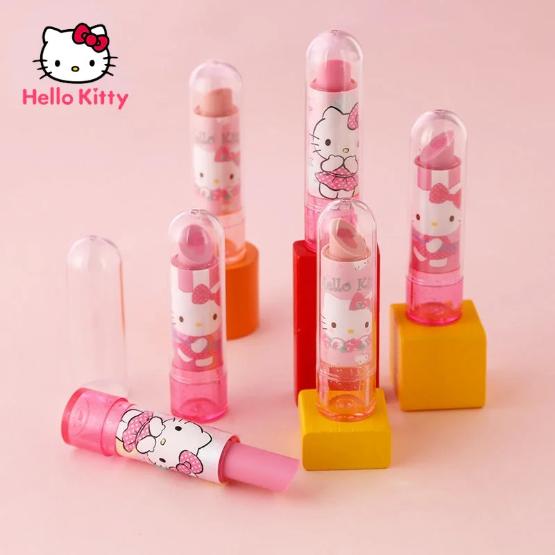 

Школьные принадлежности Hello Kitty, креативная губная помада, ластик для начальной школы 2B, ластик для рисования, чистый, не оставляя следов