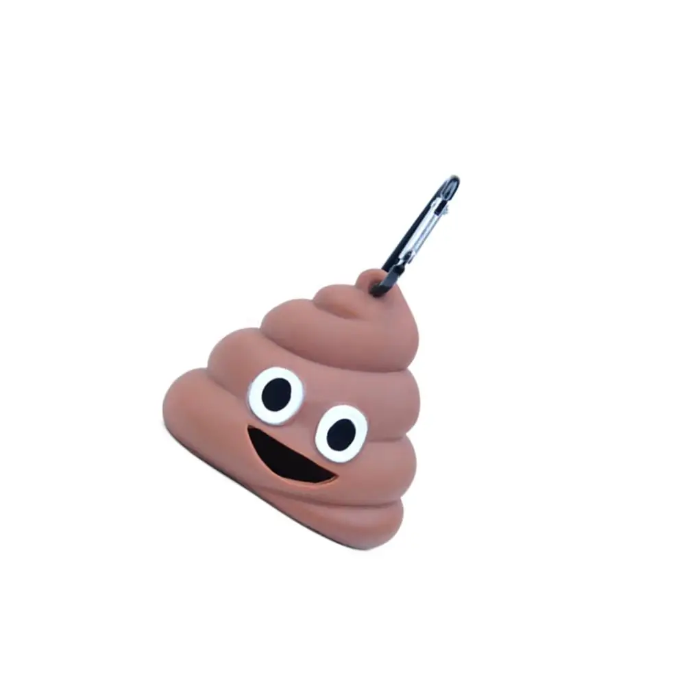 

Pet Dog Poop Bag Dispenser Silicone Outdoor Portable Pet Cat Waste Storage Box Holder with 1 Roll/15 Pcs Garbage Bags