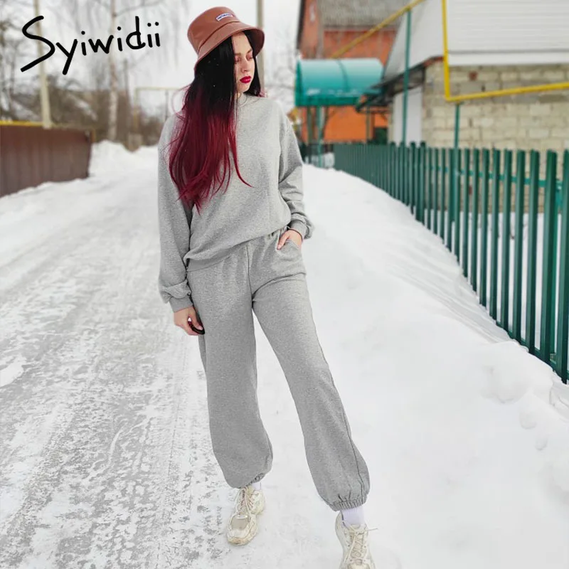 Syiwidii спортивная одежда женский зимний спортивный костюм весна 2022 комплект из