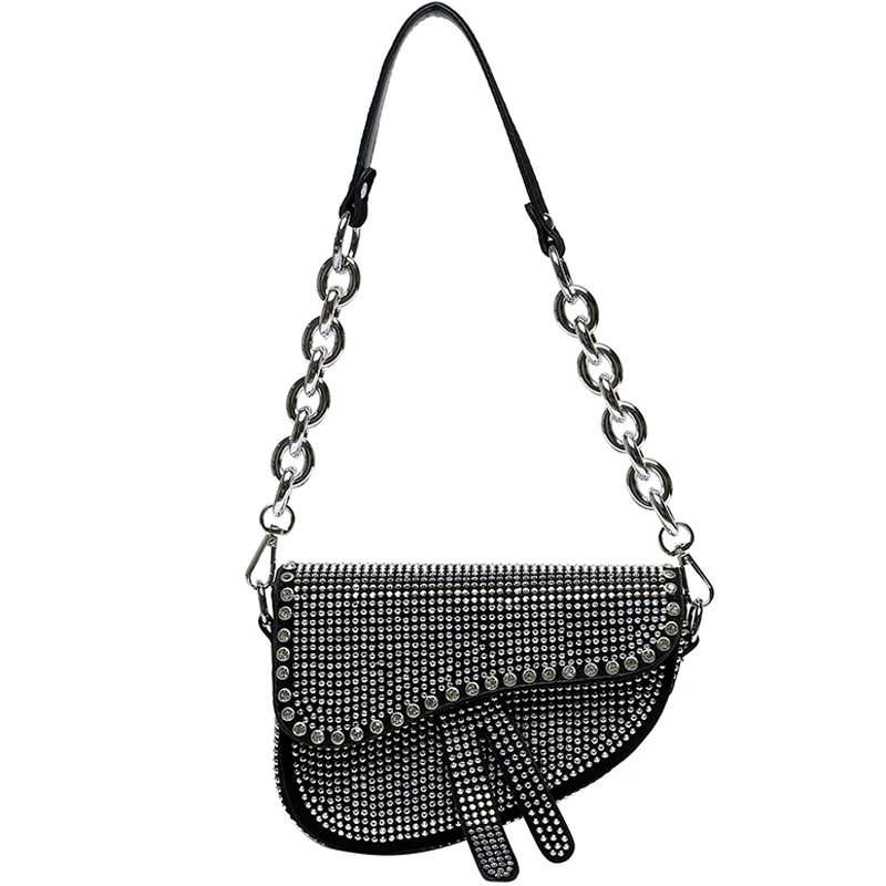

Small bag women's new fashion in autumn and winter, versatile messenger bag, minority design, one shoulder saddle bag