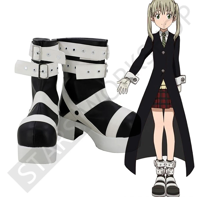 Обувь для косплея в стиле аниме Soul Eater Maka Albarn необычные короткие сапоги на высоком