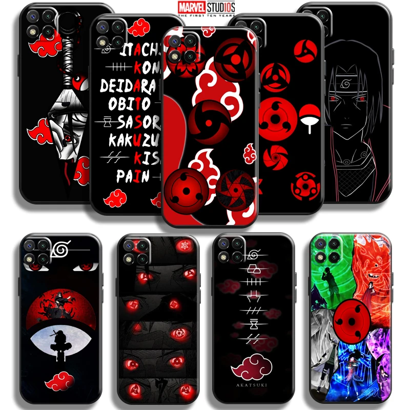 

Uchiha Itachi Sharingan Akatsuki For Xiaomi Redmi 9C Phone Case Soft Funda Carcasa Back Coque Silicone Cover
