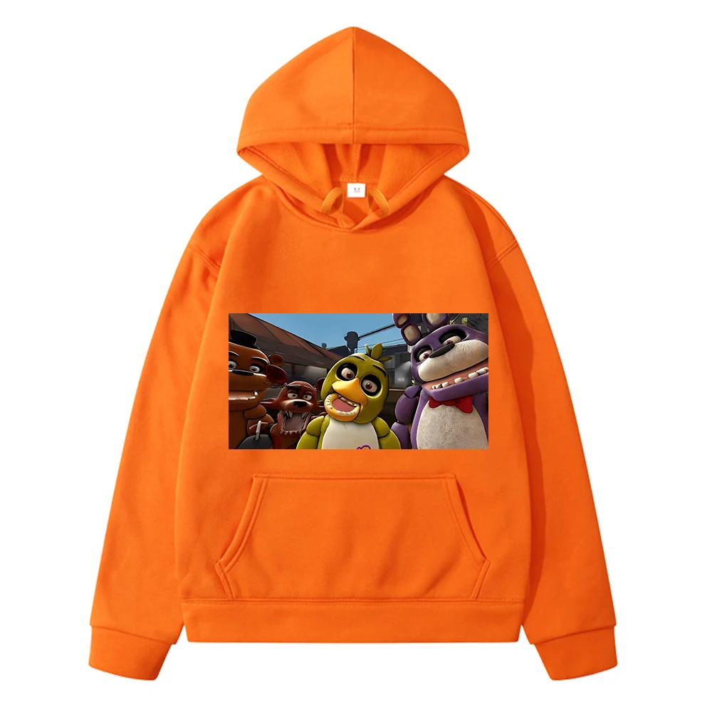 

Bear Rabbit Game Kawaii Fleece Sweatshirt Autumn anime hoodie boys y2k sudadera pullover Jacket FNAF Hoodies kids clothes girls