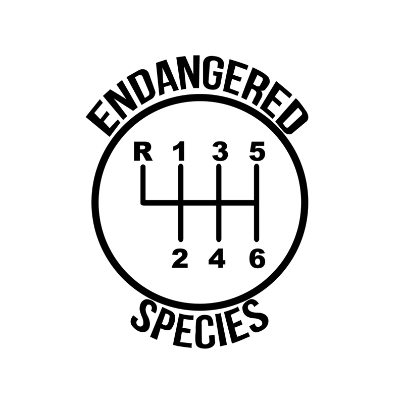Endangered Species Car Sticker Decor Stick Shift Pattern Mur