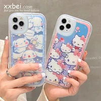 sanrio hello kitty cinnamoroll cute cartoon phone case for iphone 13 12 11 pro max xs xr x 7 8 plus radiant funda for girls