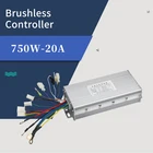 Бесщеточный контроллер 750 Вт 20A постоянного тока, регулятор скорости 48В 60В электрический скутер велосипед для е-байка Аксессуары для мотоциклов Часть