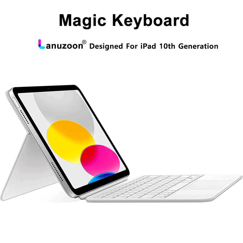 

Magic Keyboard For iPad 10th Generation Detachable Two-Piece Design Magnetically Built-in Smart Touch Trackpad Folio Case Cover