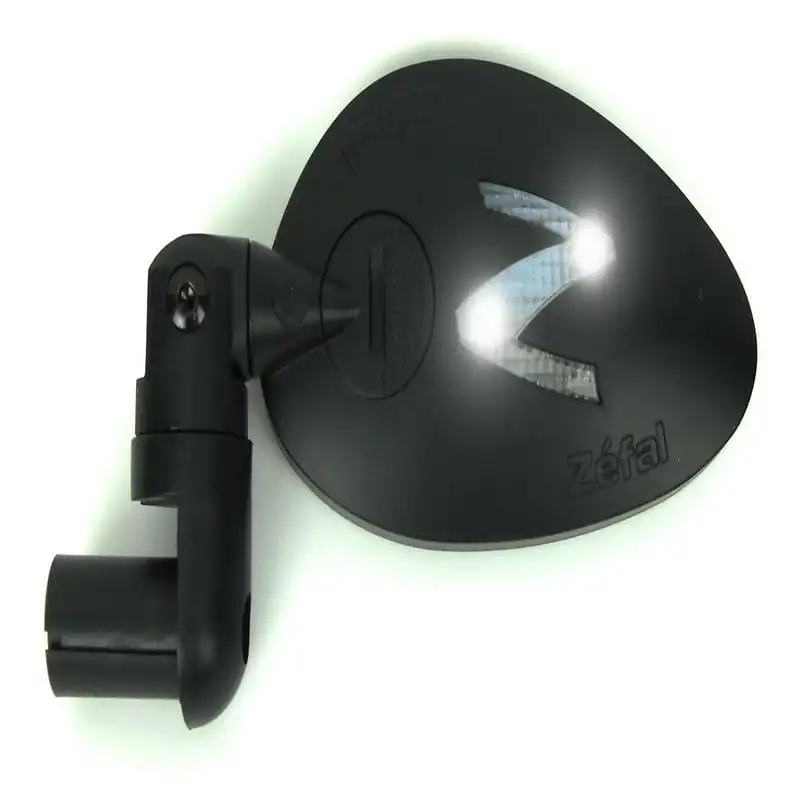 

Mirror with LED Bike Light (Universal Handlebar Attachment, Battery Included)