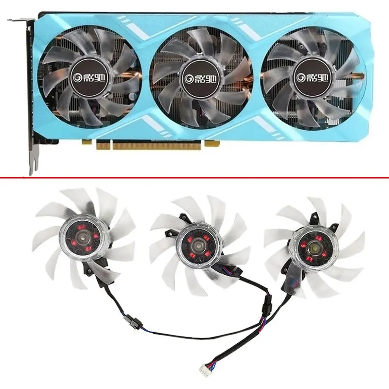 

Новый вентилятор охлаждения 75 мм 4 Pin GTX 1660 SUPER GPU для замены графического кулера GALAXY GeForce GTX 1660 SUPER Metal Master OC