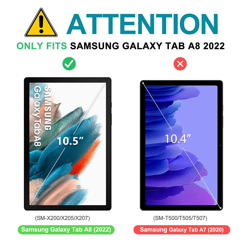 Для Samsung Galaxy Tab A8 10 5/S8 11.0 5G 2022 Портативная Беспроводная Bluetooth клавиатура ТПУ чехол