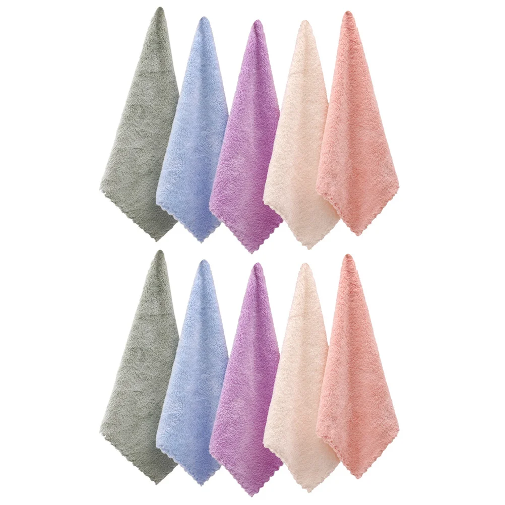 

10 Pcs Facial Towel Wash Cloth Face Cloths Cleansing Washcloth Handkerchief Cleaning Paper Disposable