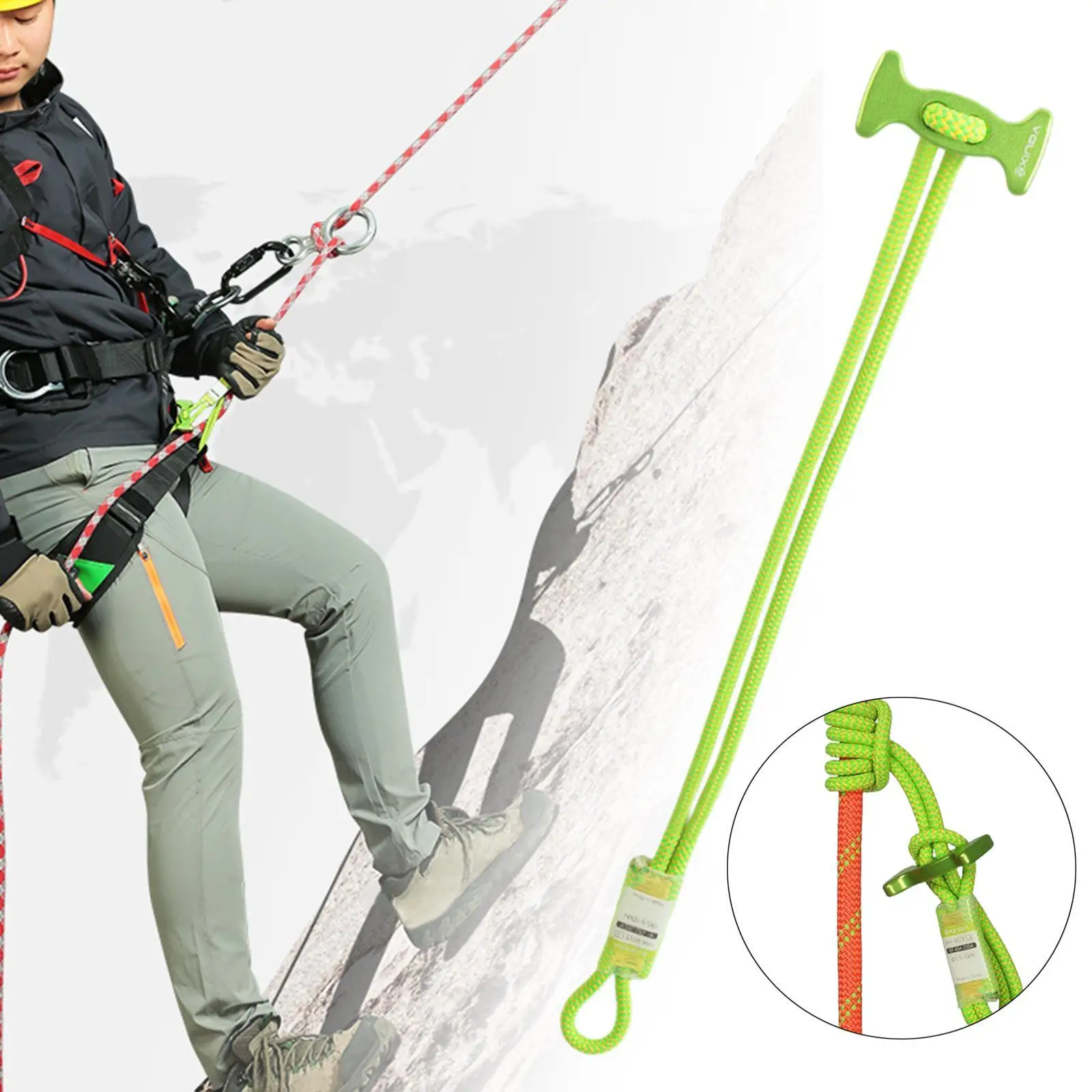 Prusik Cord Открытая скалолазание Веревка для альпинистов по деревьям на открытом