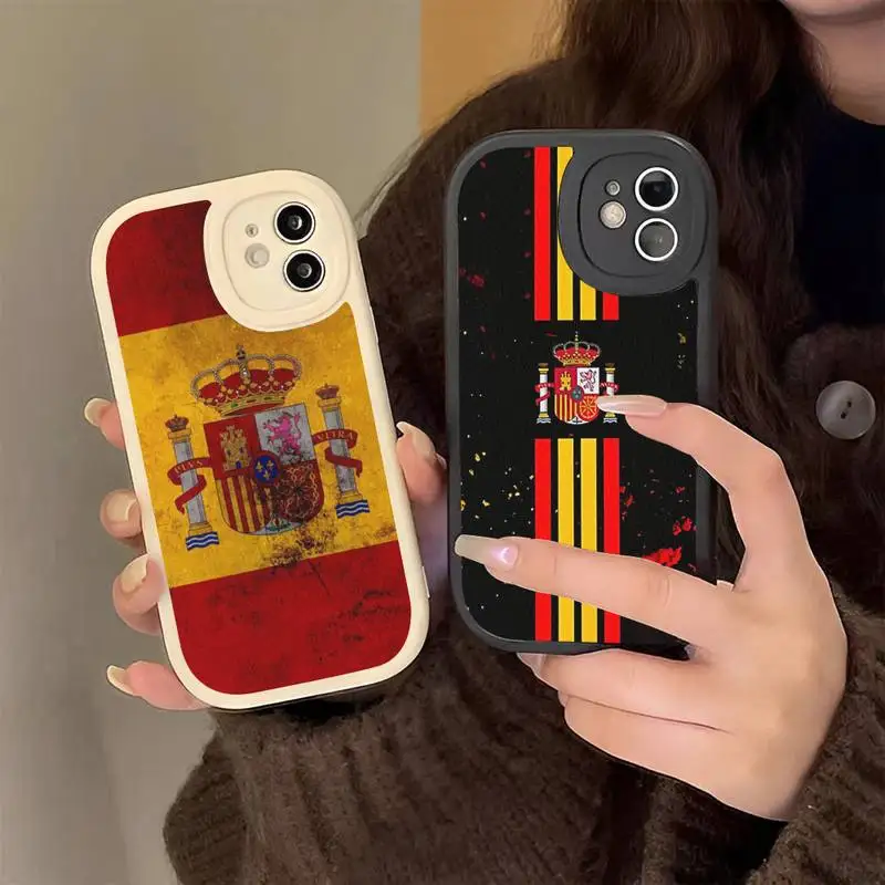 

Coat of Arms ESPANA Spain Flag Phone Case for iPhone 13 12 11 14 Pro Max Xs X Xr 7 8 Plus Se 2022 Hard Leather silicone Cover