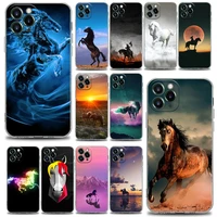 pentium horse animal clear phone case for apple iphone 11 12 13 pro 7 8 se xr xs max 5 5s 6 6s plus soft silicone case
