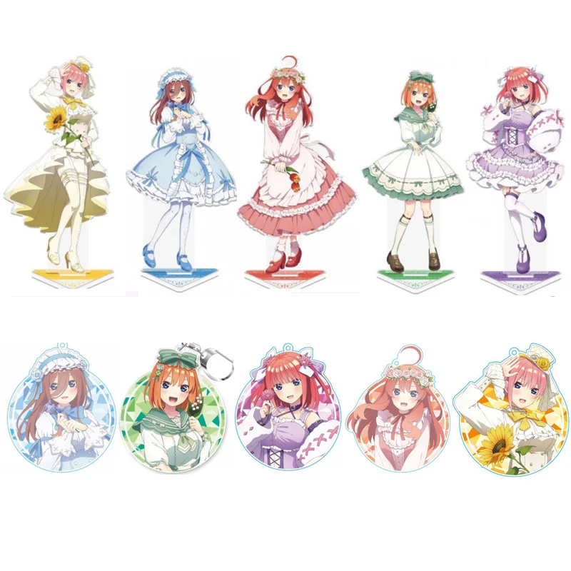 

Anime The Quintessential Quintuplets Nakano Ichika Miku Wreath Maid Acrylic Stand Figure Model Plate Cosplay Keychain Pendant