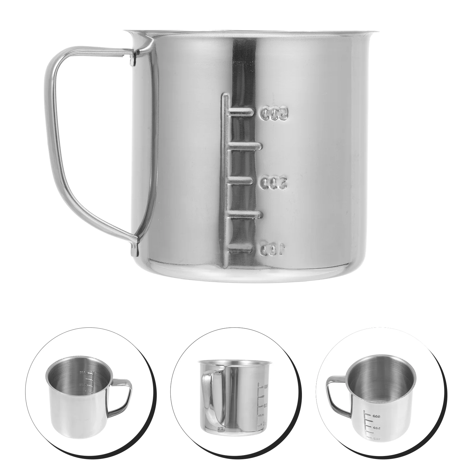 

Liquid Measuring Cup Scale Tool Kitchen Mixing Stainless Steel Medicament