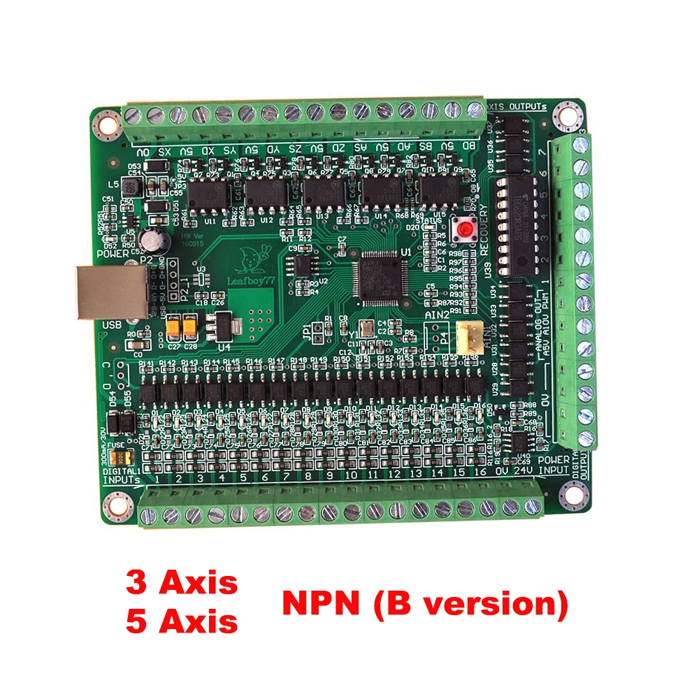 LF77-AKZ250-USB3-NPN 3-осевой 5-осевой контроллер движения Mach3 USB-контроллер для