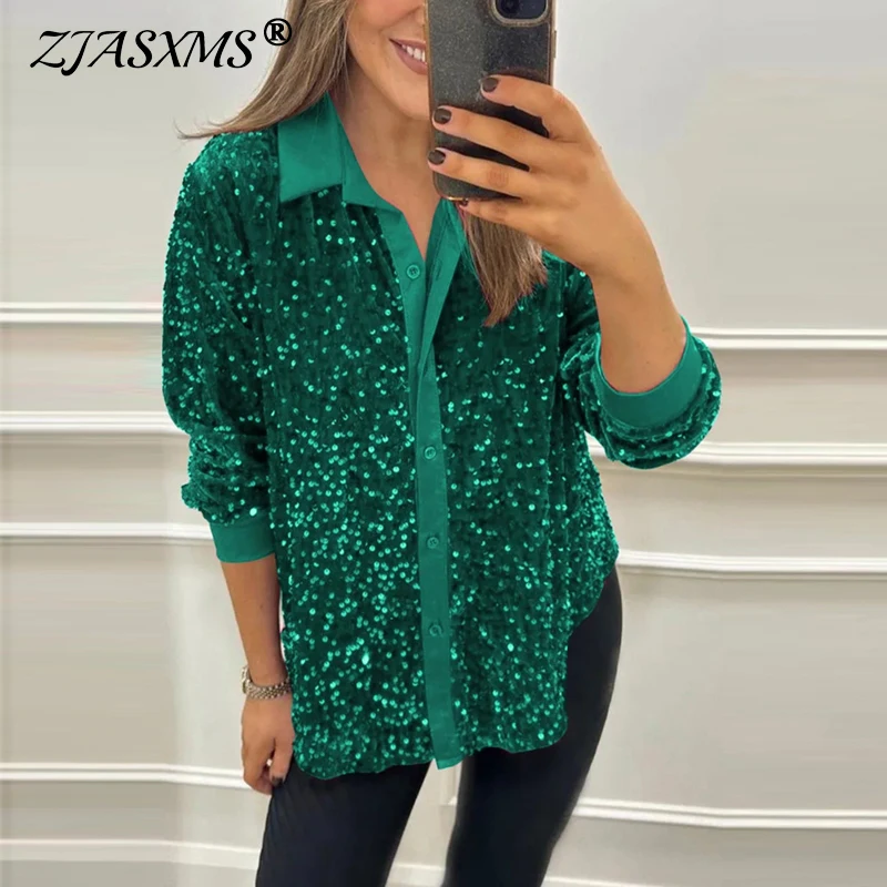 Женская блузка с лацканами