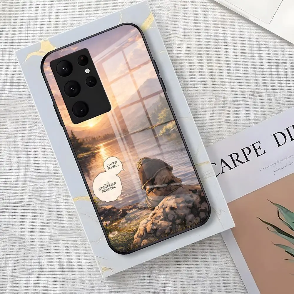 Фото Чехол для телефона «Вулканическое извержение» для Samsung S26 S25 Edge S24 S23 S22 Ultra Plus Fe A57 A37 A17 A27 5G, стеклянная крышка №2