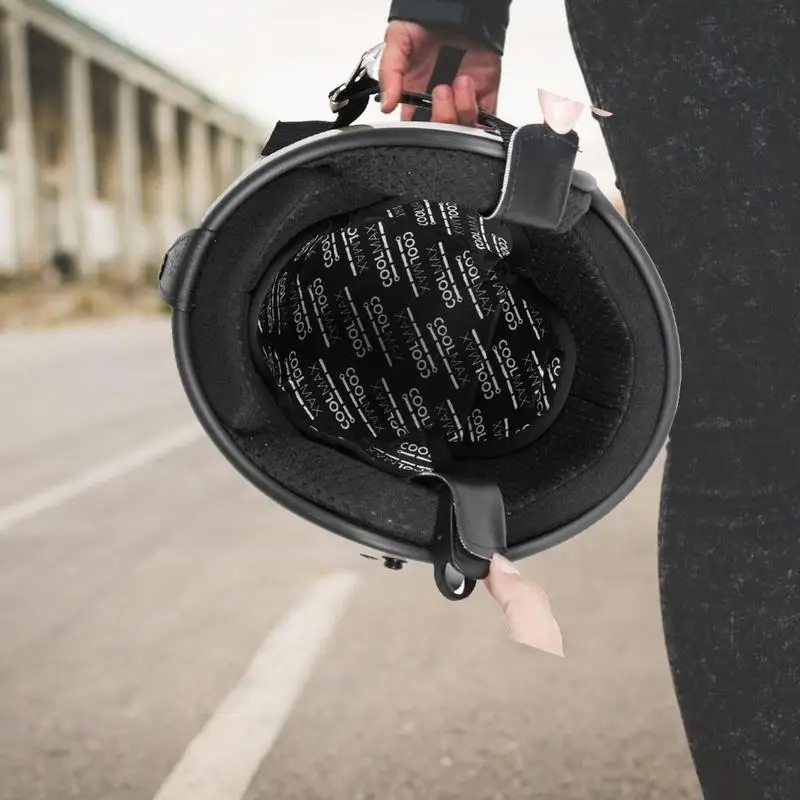 

Motorcycle Helmet Insert Liner Cap Cushion Pad Quick Drying Breathable Sweat Wicking Helmet Insulation Lining Moto Black CapaPad