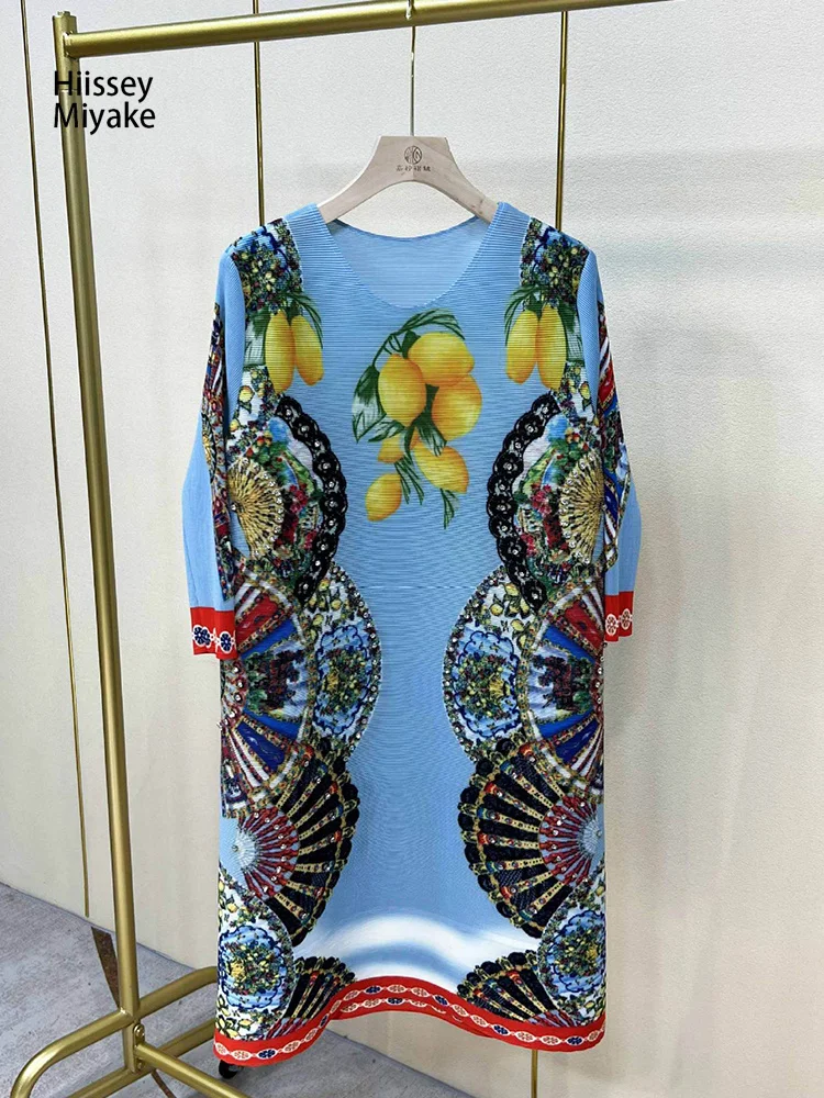 

Женское шифоновое платье с круглым вырезом, свободного покроя