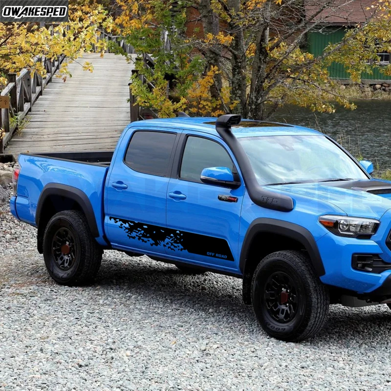 2 шт. багажник автомобиля кузов дверь боковой декор наклейка OFF RAOD Sport Strioes для Toyota