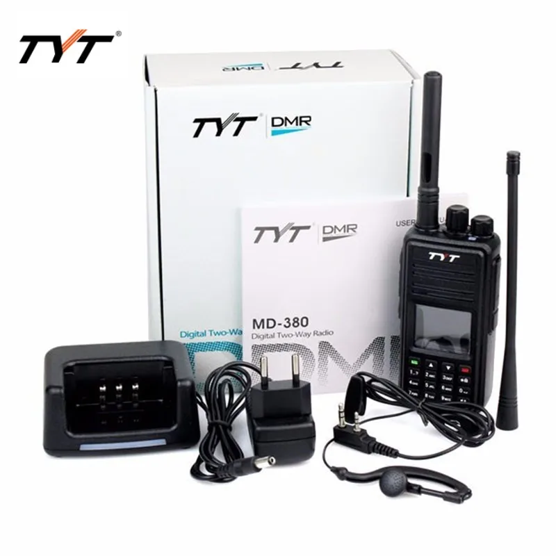 TYT MD-380 dmr портативная рация 5 Вт 2000 мАч двусторонняя радиостанция uhf vhf GPS