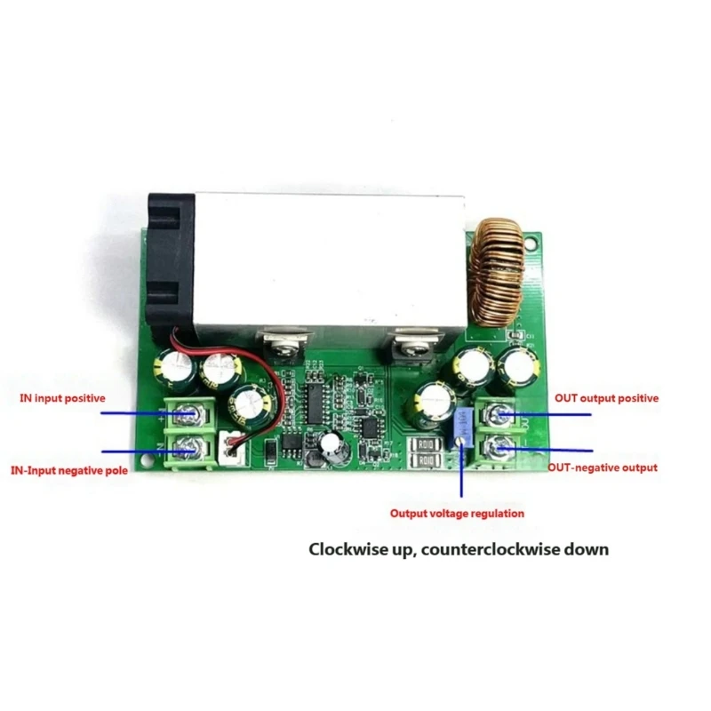 Фото DCDC 600W 25A Понижающие преобразователи Регулируемый модуль регулятора напряжения с охлаждающим вентилятором для плат №4