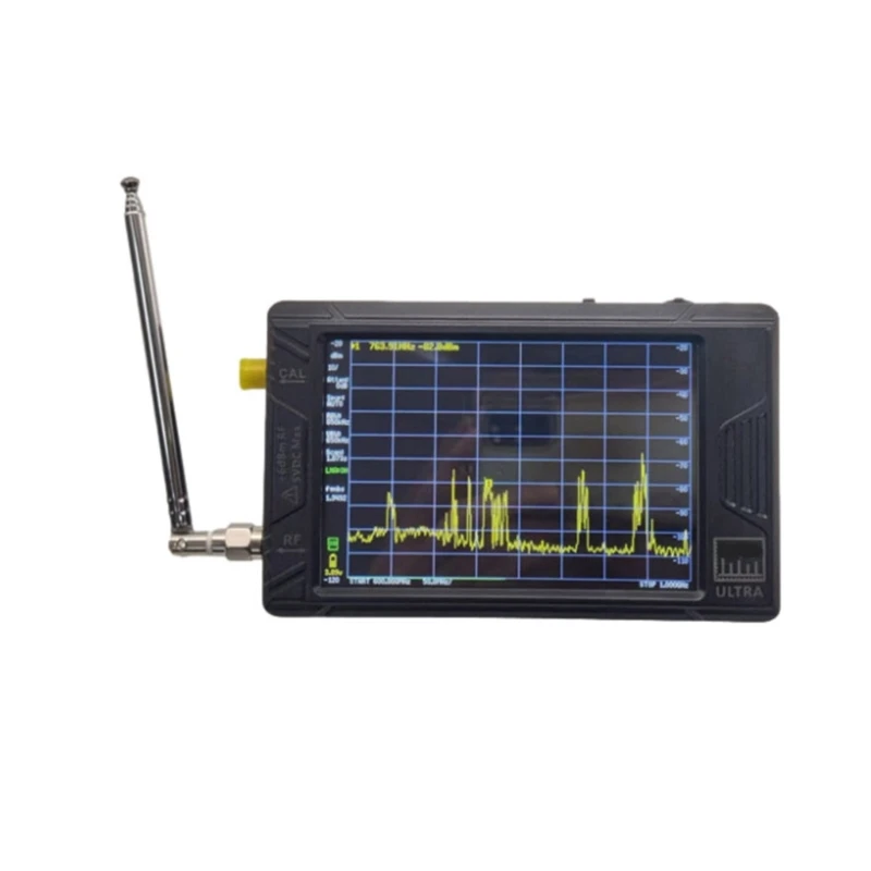 

Spectrum Analyzer 100Khz to 5.3GHz,Signal Generator Hand Held Frequency MF/HF/VHF UHF Input,4Inch Touch Screen