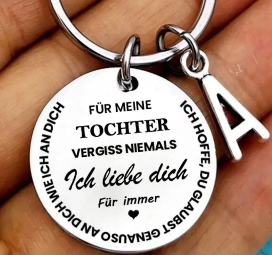 

Stainless Steel Keyring Engraved TO MY SON DAUGHTER Keychain For Couples Jewelry Gift Key Chain Unisex Accessory