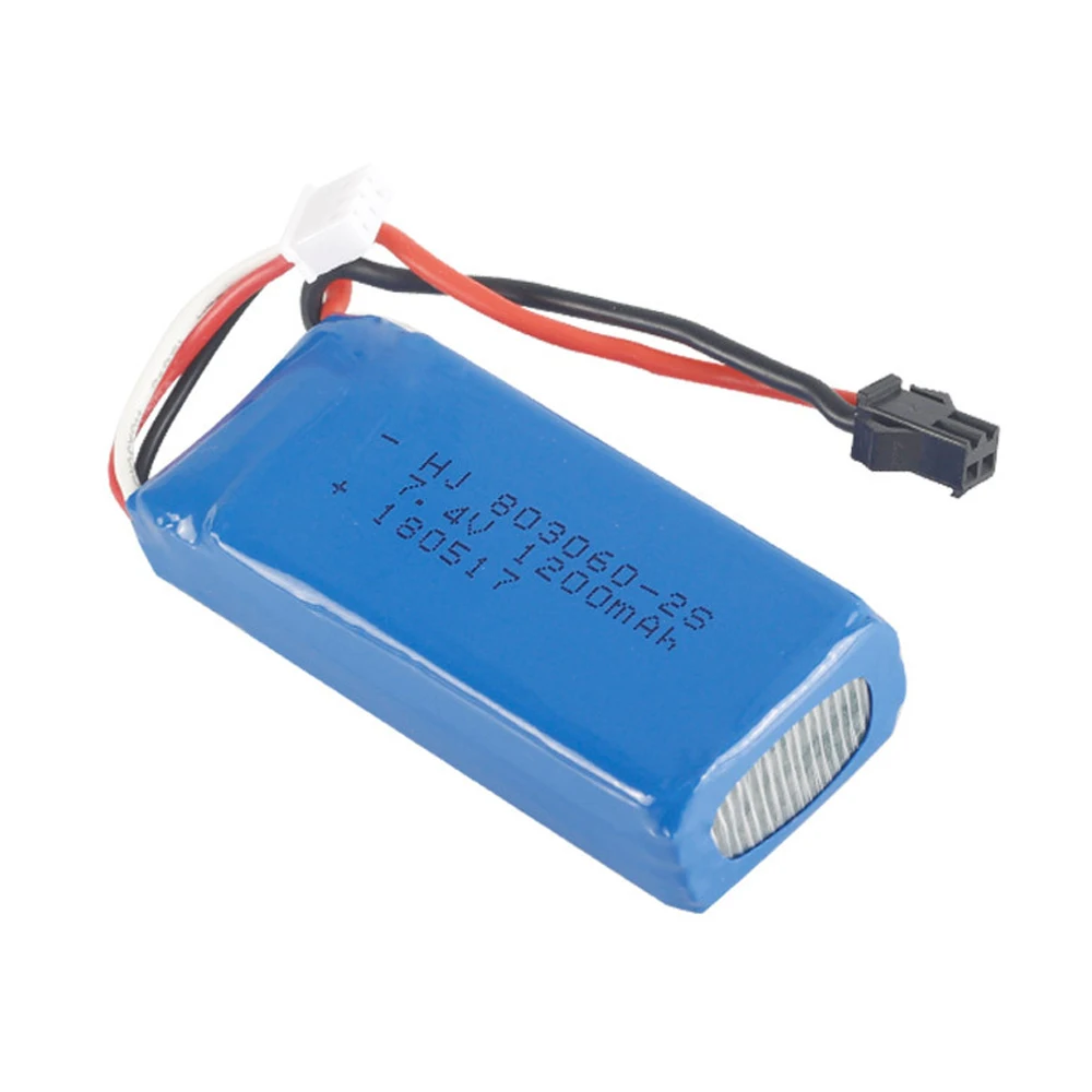 7.4V 1200mAh 2S 30C Lipo Battery with USB Charger for H26 H26C H26W H26D H26HW RC Quadcopter Drone H26-012 toys