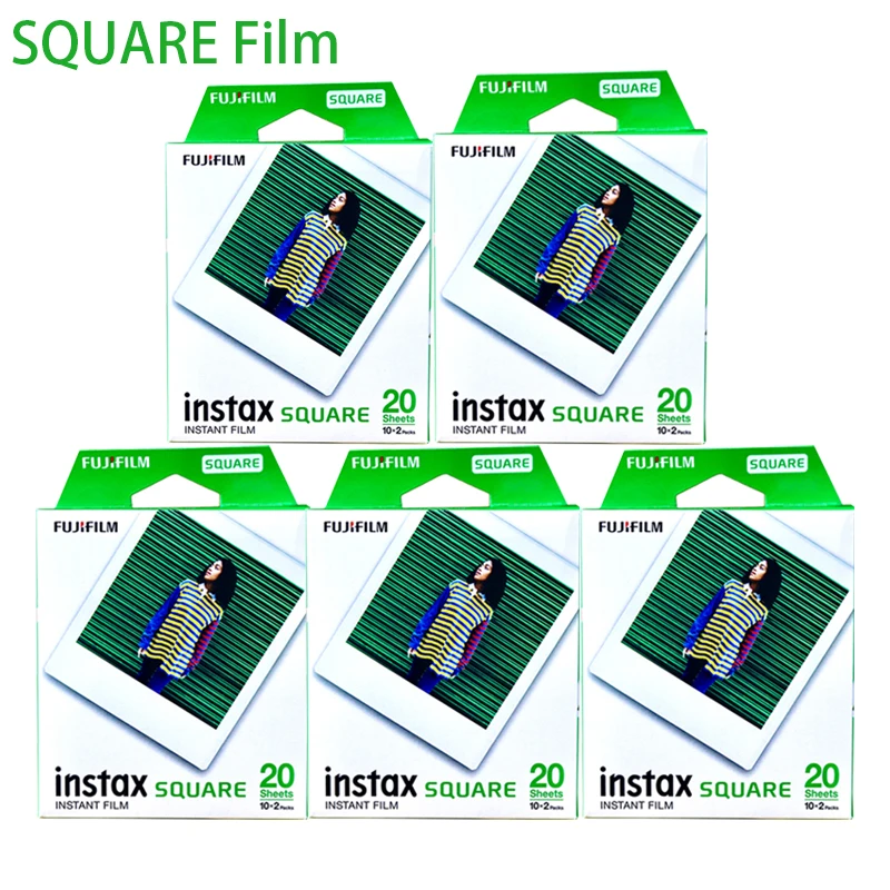 

Original Fujifilm Instax Square Instant white edge Films color film for Fuji SQ10 SQ6 SQ1 SQ20 SP3 Hybrid format Cameras