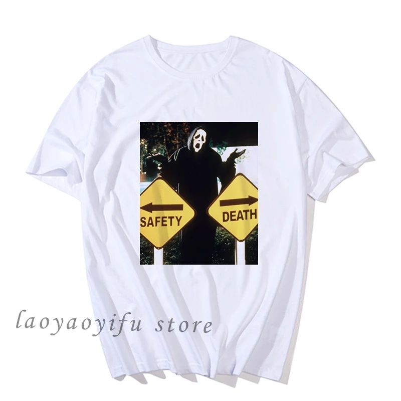 

Триллер ужасов для мужчин, футболка с изображением крика, фильма «грозди», косынка Улрич, Лумис, футболка для женщин и мужчин, мужская футбол...