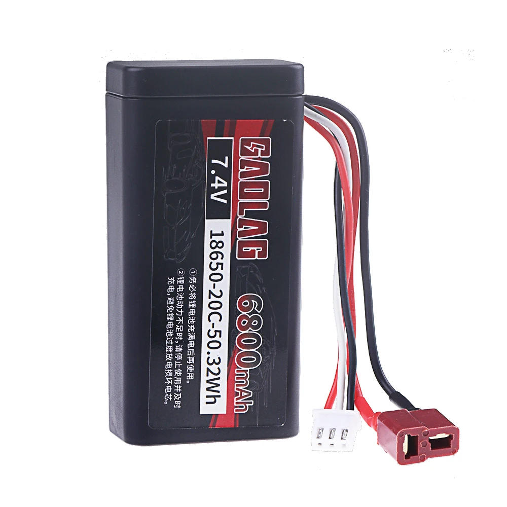 Аккумулятор для Wltoys 10428/12428/12423 2s 7 4 В 6800 мАч