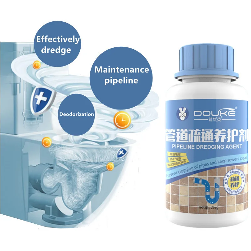 

Pipe Dredging Agent Dredge Deodorization Maintenance Sink Sewer Floor Drain Toilet Bathroom Cleaner Kitchen Cleaning Pipeline