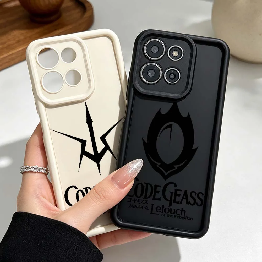 Фото Чехол для телефона с логотипом аниме CODE GEASS для Motorola Moto G86 G85 G75 G56 G06 Edge 70 60 50 Fusion Eye Ladder, силиконовый чехол №1