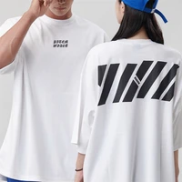 2022 summer new cotton loose mens t shirt fashion streetwear round neck short sleeve top jogger fitness mens sports t shirt