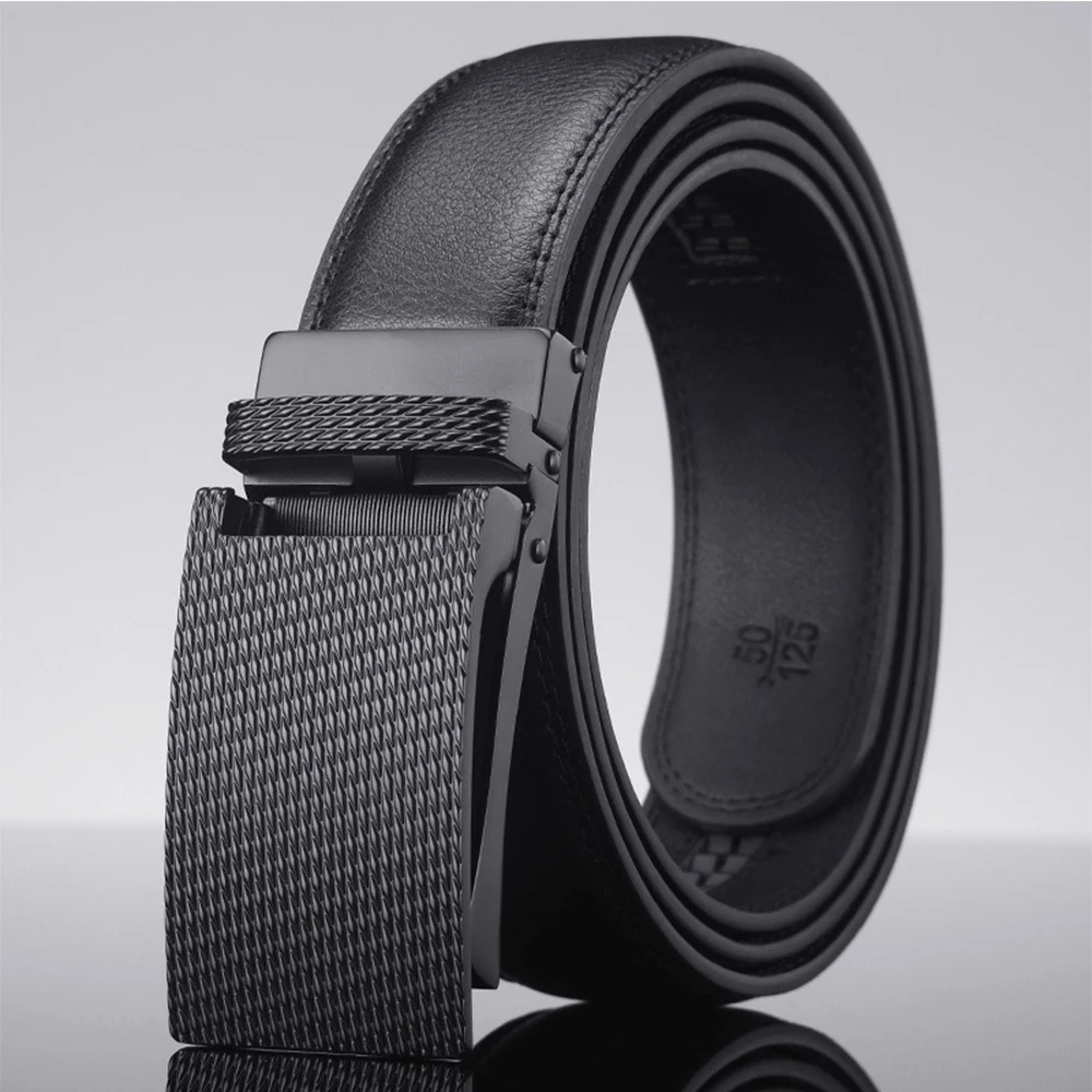 Men's Belt 2022 TOMYE PD22S005 Luxury Automatic Buckle Genuine Leather Cowskin Black Waistband Business Formal Casual Strap Gift
