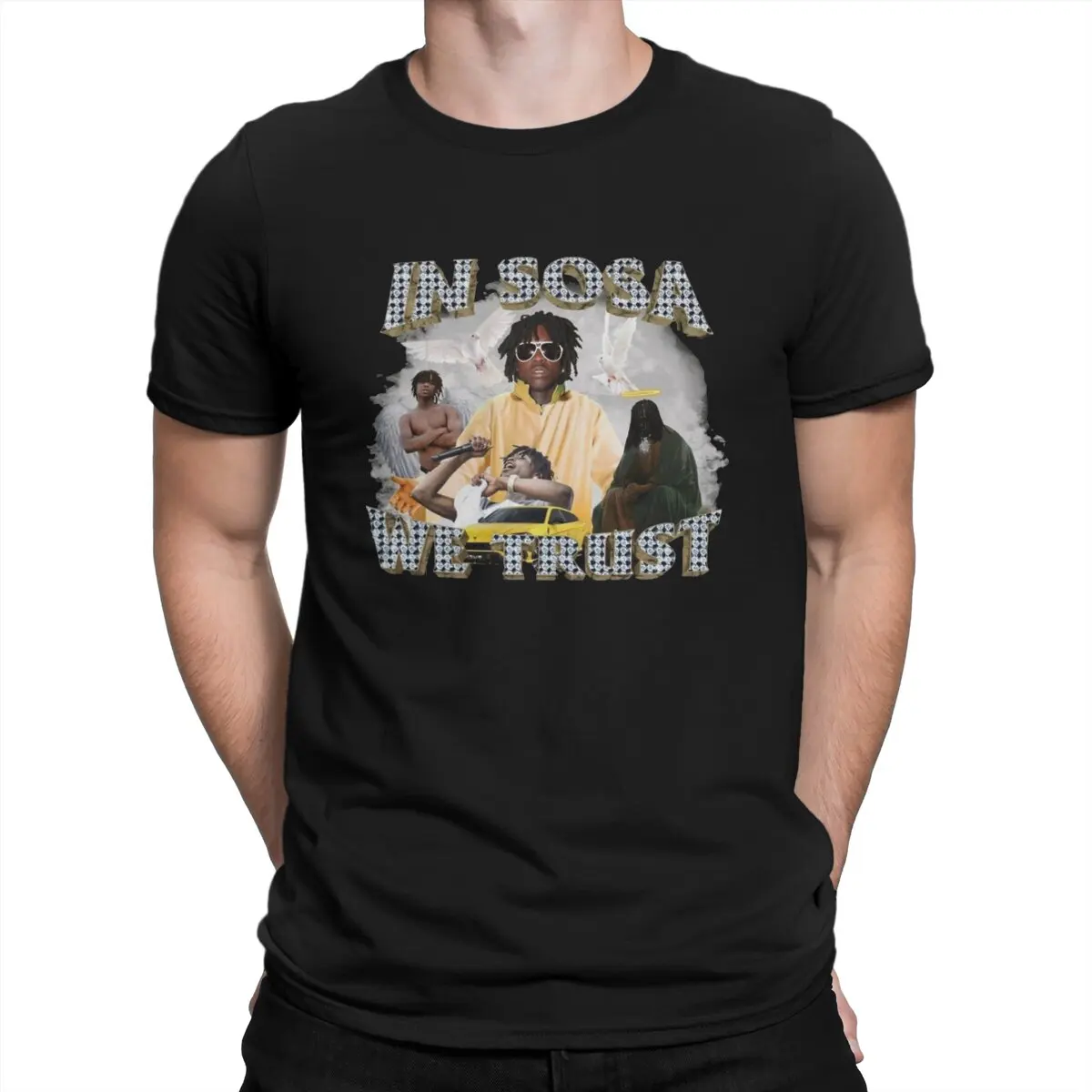 

In Sosa We Trust T-Shirt Men Chief Keef Unique Pure Cotton Tees O Neck Short Sleeve T Shirts New Arrival Clothing