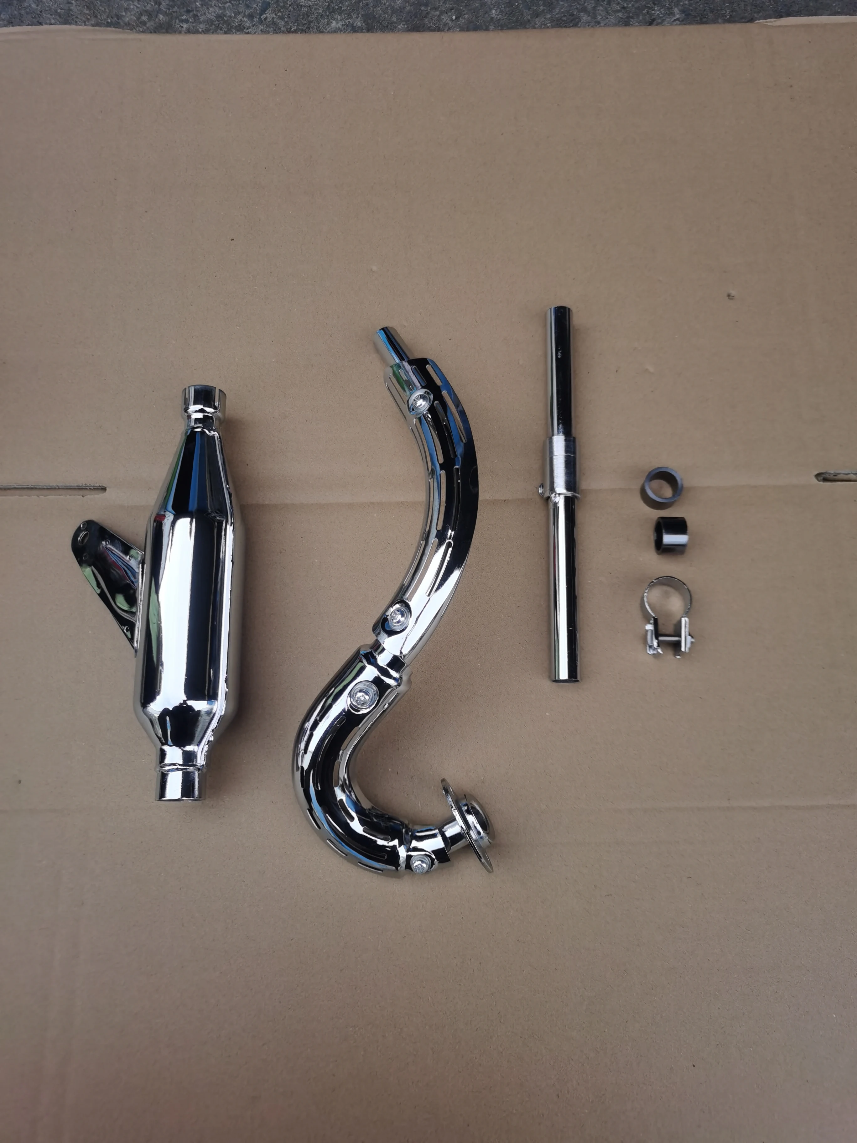 Фото Z50 Z50Z Z50A JDM K1 K2 Хромированная репродукция выхлопной трубы глушителя для Honda MiniTrail №2