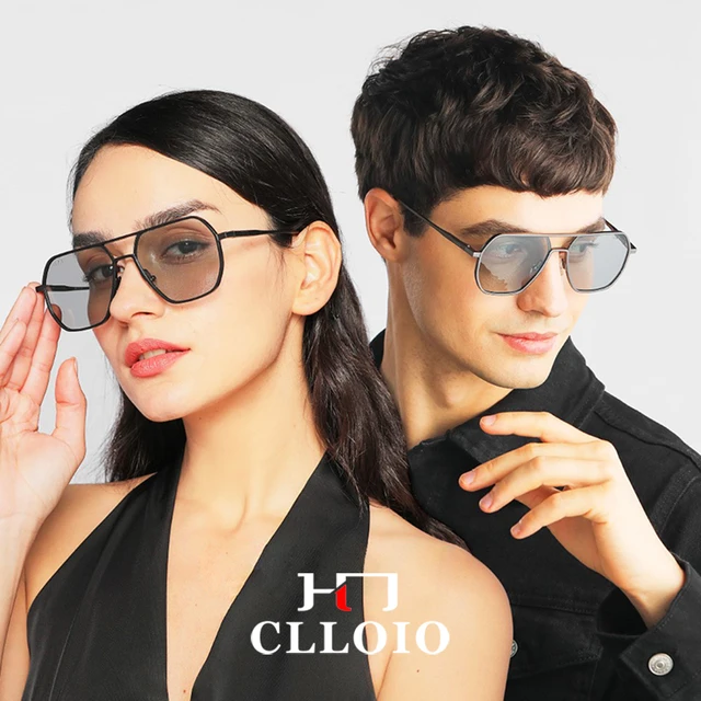 CLLOIO New Fashion Aluminum Photochromic Sunglasses Men Women Polarized Sun Glasses Chameleon Anti-glare Driving Oculos de sol 3